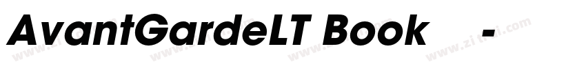 AvantGardeLT Book 粗体字体转换